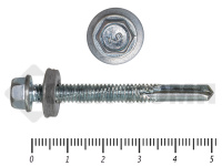 Саморез кровельный, с увеличенным сверлом PT-5 15мм, 5,5х51 Kn KENNER (17шт)