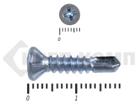Саморез потай, цинк 3.9 х 19 сверло, DIN 7504P (20000шт)