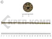 Саморезы Конструкционные, потай Torx, желтый цинк  10х380 мм (50 шт) 