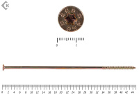 Саморезы Конструкционные, потай Torx, желтый цинк  8.0х450 мм (50 шт) 