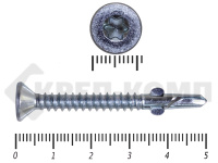 Саморезы Конструкционные, потай Torx, цинк с нарез. ушками на наконечнике 5.5х50 (200шт)Распродажа