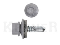 Саморез кровельный 5,5х19 RAL7004, серый Kn KENNER (300шт) Фасовка