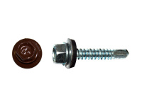 Саморез кровельный 5,5х19 RAL3009, оксидно-красный Kn KENNER (4000шт)