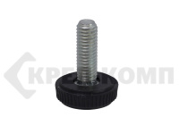 Опора круглая резьбовая 8х25, Д25 (50шт.)