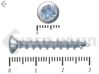 Шуруп оконный, крупная резьба, Белый цинк 4,1х30 Kn Малая фасовка (50шт)