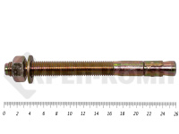 Анкер клиновой 24х260, желтый цинк (2шт) Анкер клиновой 24х260, желтый цинк (2шт)