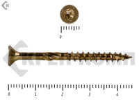 Саморезы Конструкционные, потай Torx, желтый цинк  4.0х 45 мм (200 шт) 