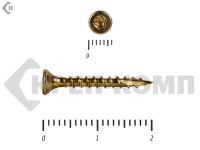 Саморезы Конструкционные, потай Torx, желтый цинк  3.0х 20 мм (100 шт) 