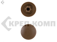 Заглушка под конфирмат Орех, шестигранник (1000шт)