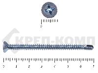 Саморез потай, цинк 4.8 x 70 сверло, DIN 7504P Средняя фасовка (200шт)