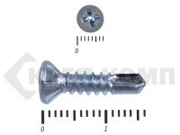 Саморез потай, цинк 3.5 х 16 сверло, DIN 7504P (20000шт)