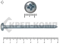 Шуруп с полукруглой головкой DIN7981 6,3х 80 Малая фасовка (4шт)