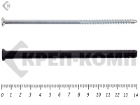 Дюбель-гвоздь борт потайной 8х140 KREP-KOMP (50шт)