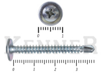 Саморез с прессшайбой сверло, усиленный Kn KENNER 4,2х38 (15кг/4350) 