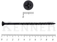 Саморез черный по дереву усиленный Kn KENNER 4,8х 95 (10кг/1300)