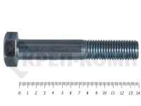 Болты DIN 931, с неполной резьбой, цинк, 24х140 мм, пр.8.8 (25 кг/40)