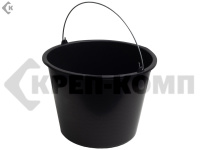 Ведро 20л, строительное круглое пластмассовое (1 шт.)