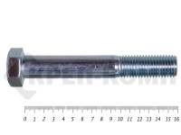 Болты DIN 931, с неполной резьбой, цинк, 24х160 мм, пр.8.8 (25 кг/36)