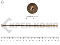 Саморезы Конструкционные, потай Torx, желтый цинк  10х360 мм (50 шт) 