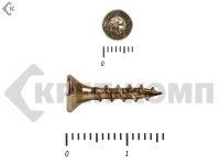 Саморезы Конструкционные, потай Torx, желтый цинк  4.0х 16 мм (500 шт) 