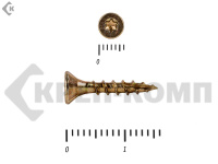 Саморезы Конструкционные, потай Torx, желтый цинк  3.0х 16 мм (100 шт) 