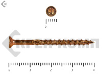 Саморезы Конструкционные, потай Torx, желтый цинк  3.0х 40 мм (50 шт) 