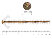 Саморезы Конструкционные, потай Torx, желтый цинк  5.0х120 мм КРЕП-КОМП (100 шт)