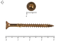 Саморезы Конструкционные, потай Torx, желтый цинк  3.5х 40 мм (500 шт) 