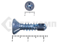 Саморез потай, цинк 5.5 x 22 сверло, DIN 7504P (5000шт)