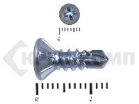 Саморез потай, цинк 3.9 х 13 сверло, DIN 7504P (25000шт)