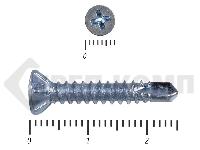 Саморез потай, цинк 3.9 х 25 сверло, DIN 7504P Малая фасовка (160шт)