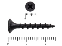 Саморез черный по дереву усиленный Kn KENNER 3,5х25 Средняя фасовка (1,5кг/1100)