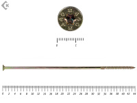 Саморезы Конструкционные, потай Torx, желтый цинк  8.0х440 мм (50 шт) 