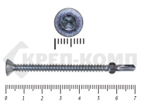 Саморезы Конструкционные, потай Torx, цинк с нарез. ушками на наконечнике 4.8х70 (200 шт)