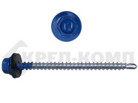 Саморез кровельный 4,8х70 RAL5005, насыщенный синий К КРЕП-КОМП (100шт) Фасовка