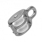 Блок двойной цинк, шкив металлический 50 мм /12/ (10шт)