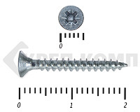 Саморез белый цинк POZY 2,5х20 (300шт)