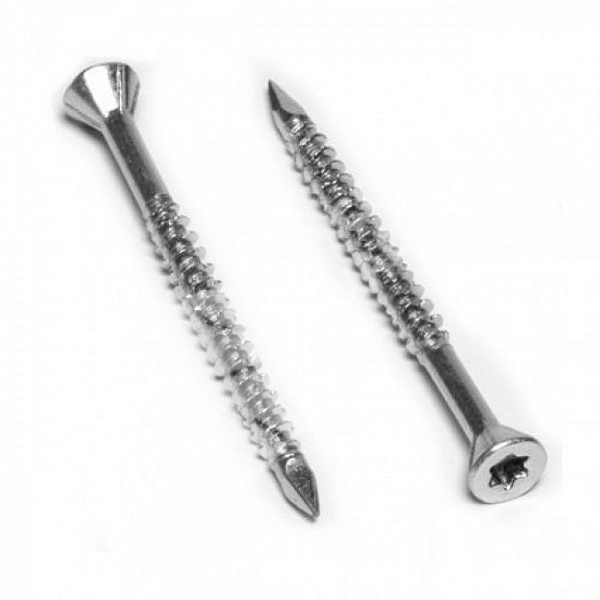 Саморезы для деревянных полов с алмазным наконечником HIMTEX 3.5х35 мм (500 шт) Белый цинк