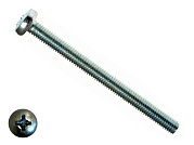 Винт полуцилиндрическая головка,цинк DIN7985 3х50 Малая фасовка (100шт)