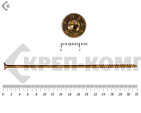 Саморезы Конструкционные, потай Torx, желтый цинк  8.0х320 мм ПРОФИ HIMTEX (50 шт)