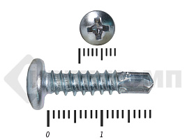 Саморез полукруглый, 7504N