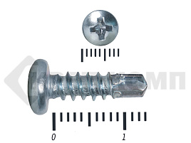 Саморез полукруглый, 7504N