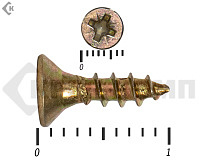Саморез желтый цинк POZY 3х10 (500шт)