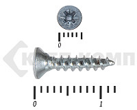 Саморез белый цинк POZY 2,5х12 (500шт)