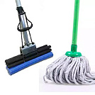 Швабра для мытья пола деревянная, 120см, (шт.)