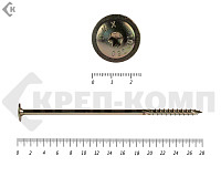 Саморезы с прессшайбой Torx, по дереву, желтый цинк  10х280 мм (50 шт)