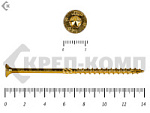 Саморезы Конструкционные, потай Torx, желтый цинк   6.0х140 мм (10 шт) – фото