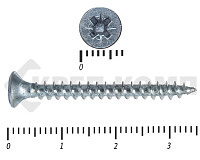 Саморез белый цинк POZY 3х35 (100шт)