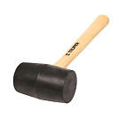 Киянка из белой резины, фиберглассовая рукоятка, 680г Hardax/Remocolor (шт.)