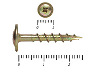 Саморезы с прессшайбой по дереву, Wood-Plate 3.8х45 мм, БЕЛЫЙ ЦИНК, HIMTEX (500 шт)